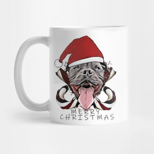 Staffordshire Bull Terrier Christmas Mug